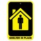 Signmission Public Safety Sign-Shelter In Place, Heavy Duty, 7" H, A-1218-25544 A-1218-25544 - alternate 1